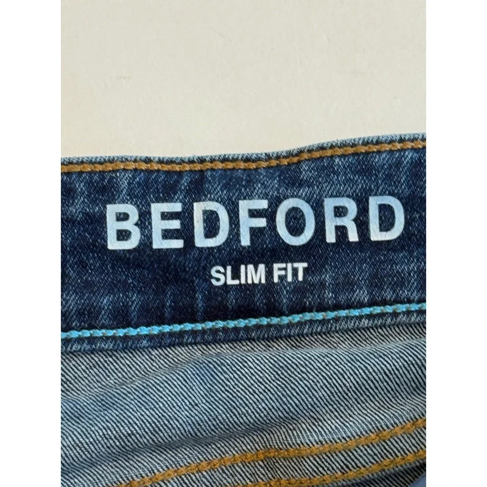 DKNY Bedford Mens Sz‎ W36 L32 Dark Wash Denim Jeans Slim Fit Casual